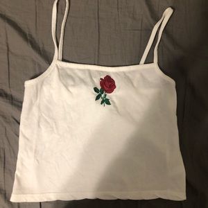 White Rose Tank Top